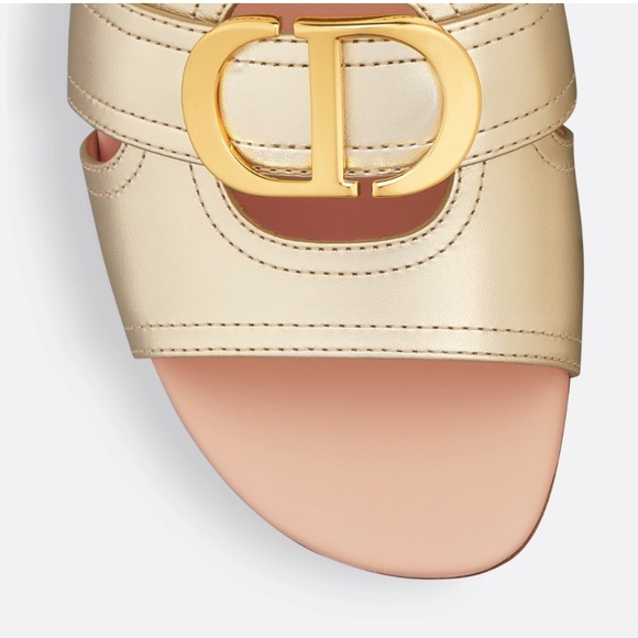 Dior Flat Or 30 Montaigne Slide - Picture 5 of 17